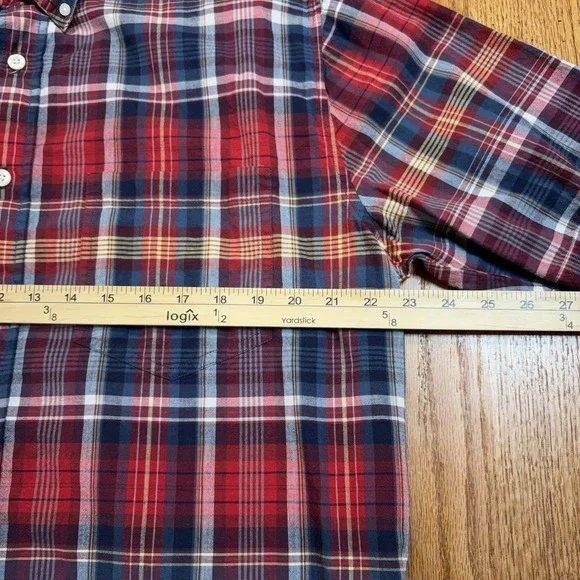 Lot of 3 Woolrich Short Sleeve Button Up Shirts Men's Large Heather Gray Plaid - Picture 5 of 11